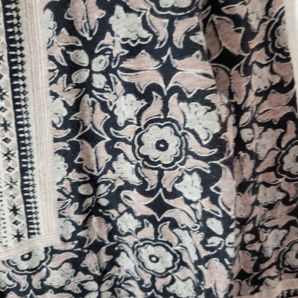 Lucky Brand Floral Print Pullover Blouse - Picture 3 of 5